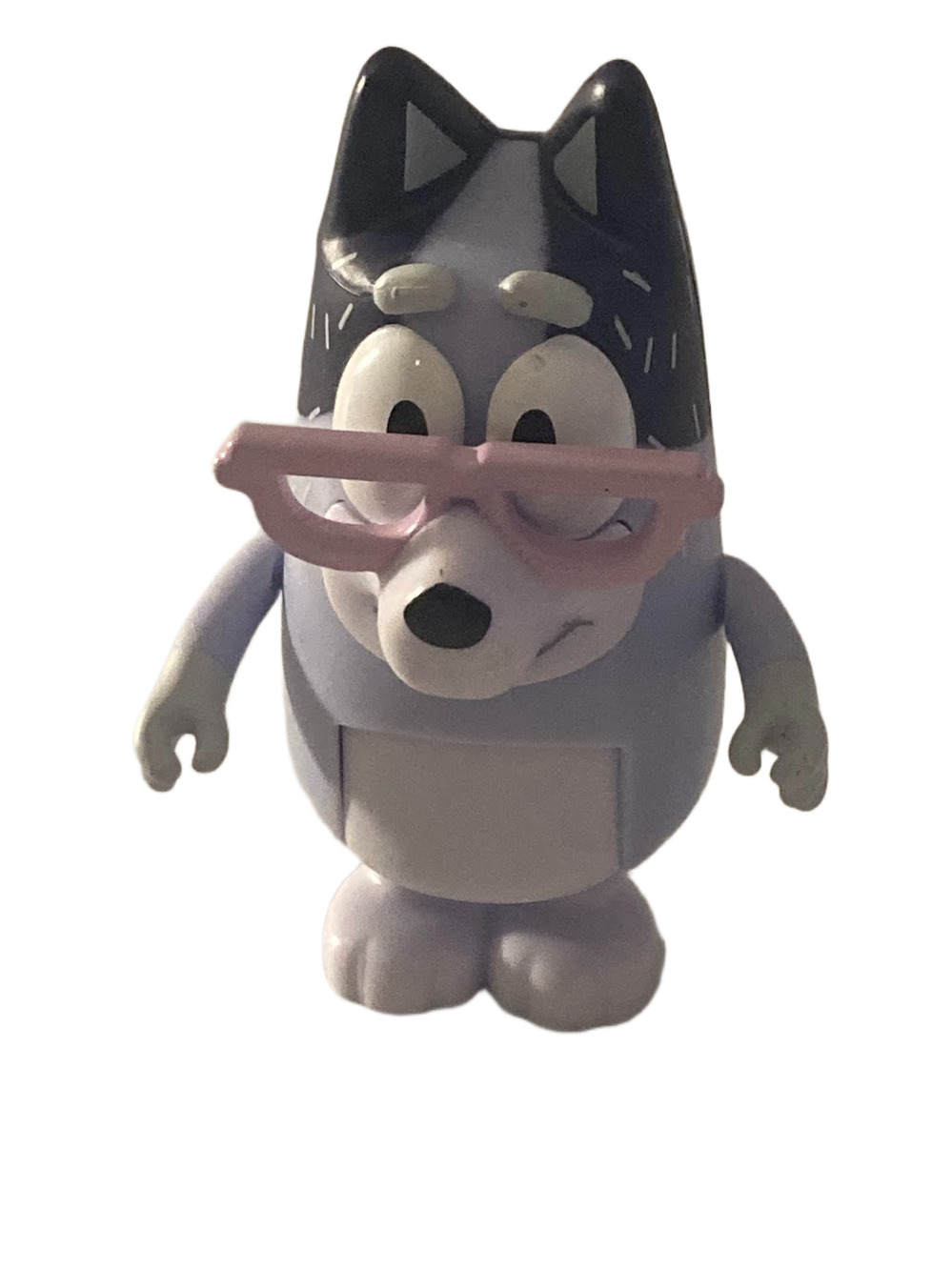 Bluey Nana Figure Grandma Chris Glasses Blue Nana Heeler Family Ludo Studio